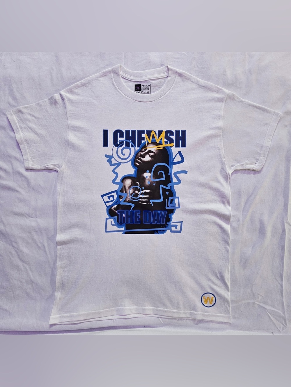 White Graphic Short-Sleeve Tee - 'I Cherish The Day'